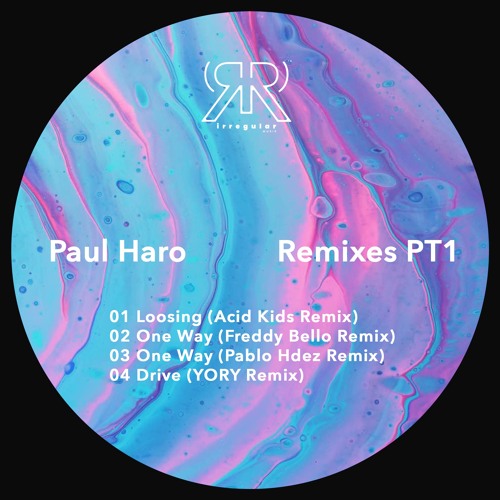 PAUL HARO presenta la referencia Irregular Musik 041 titulada REMIXES PT1, que reúne 04  increíbles remixes de ACID KIDS, FREDDY BELLO, PABLO HDEZ y YORY.
