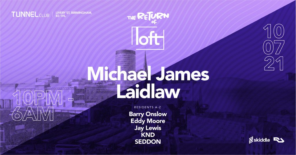 Loft event group is delighted to be back with their first post-lockdown party and they're not messing about this year