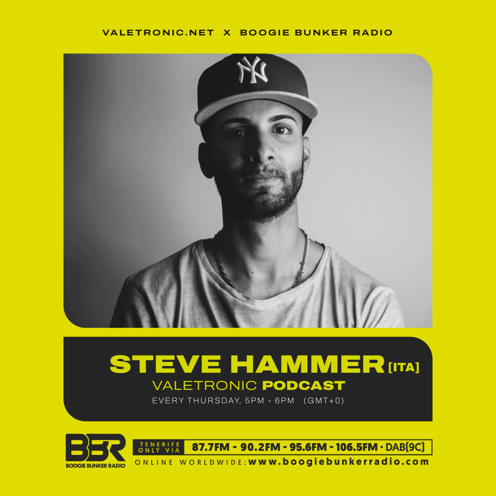 Stefano Urso AKA Steve Hammer, is the guest artist in charge of the new Valetronic Podcast 060, with a special minimalist beats mix.