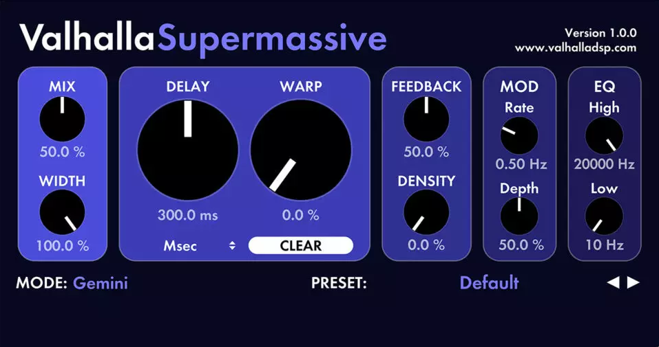 valhalla supermassive audio plugin 